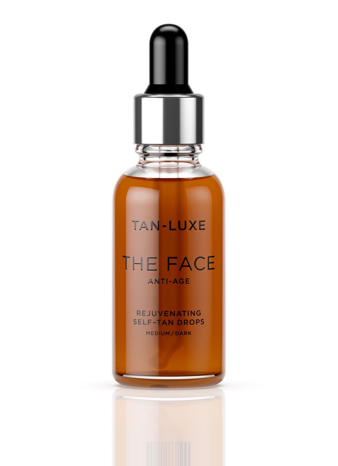 Tan-Luxe The Face Anti-Age Self-Tan Drops - zelfbruiner voor het gezicht - voorkant 2 medium/dark