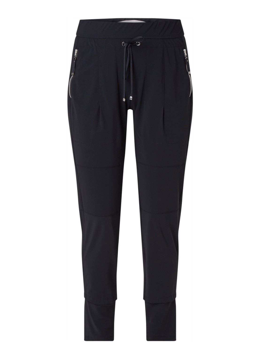 Tapered fit track pants met drawstring - voorkant 2 undefined