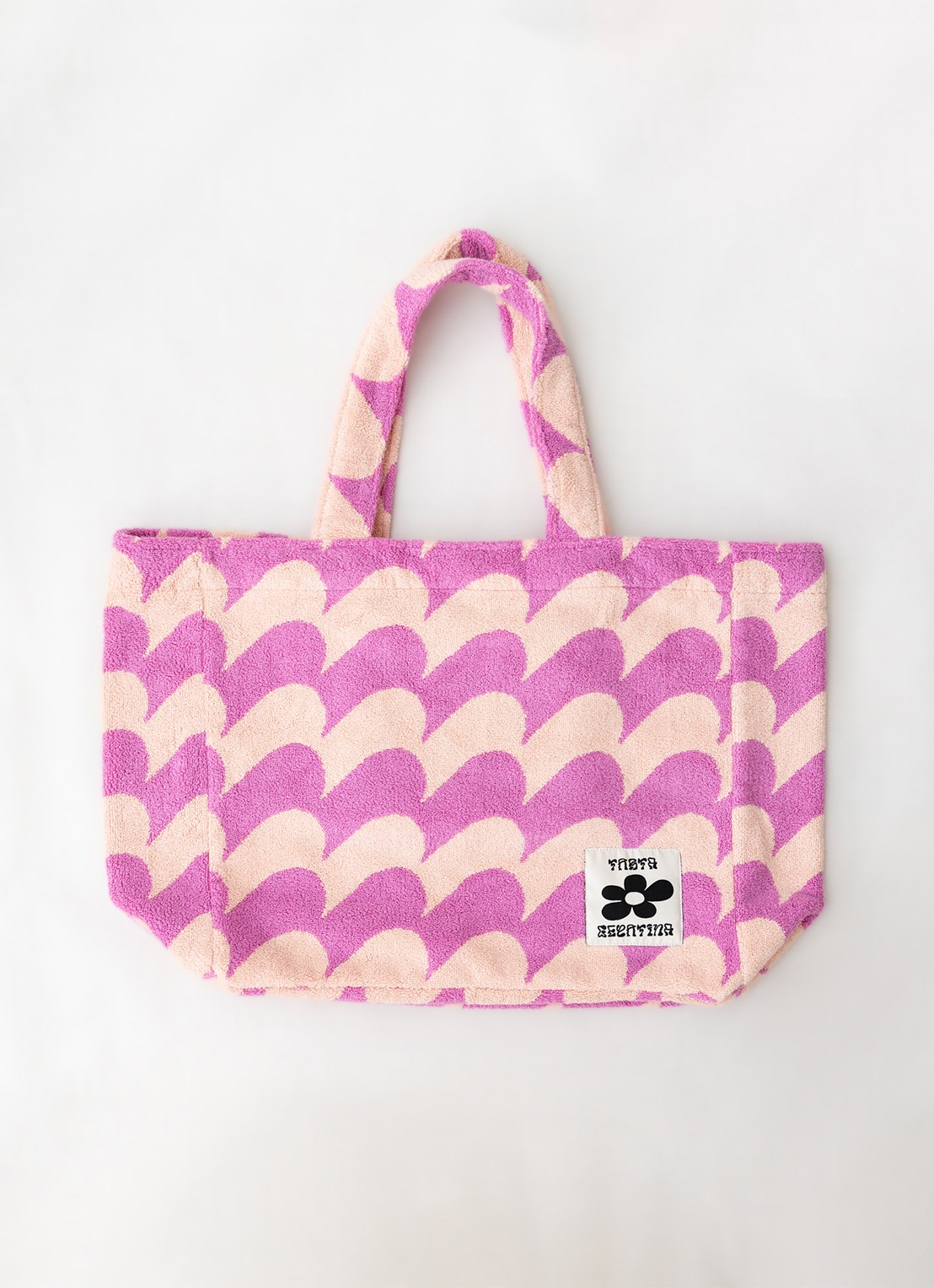 Tarta Gelatina Brisa shopper van badstof met print - voorkant roze