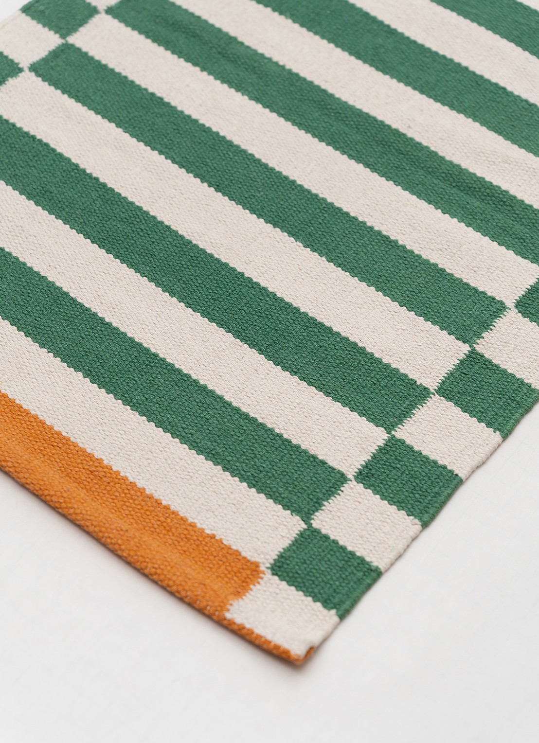 Tarta Gelatina Kiosko tapijt loper van  katoen 180 x 60 cm  - detail 3 groen