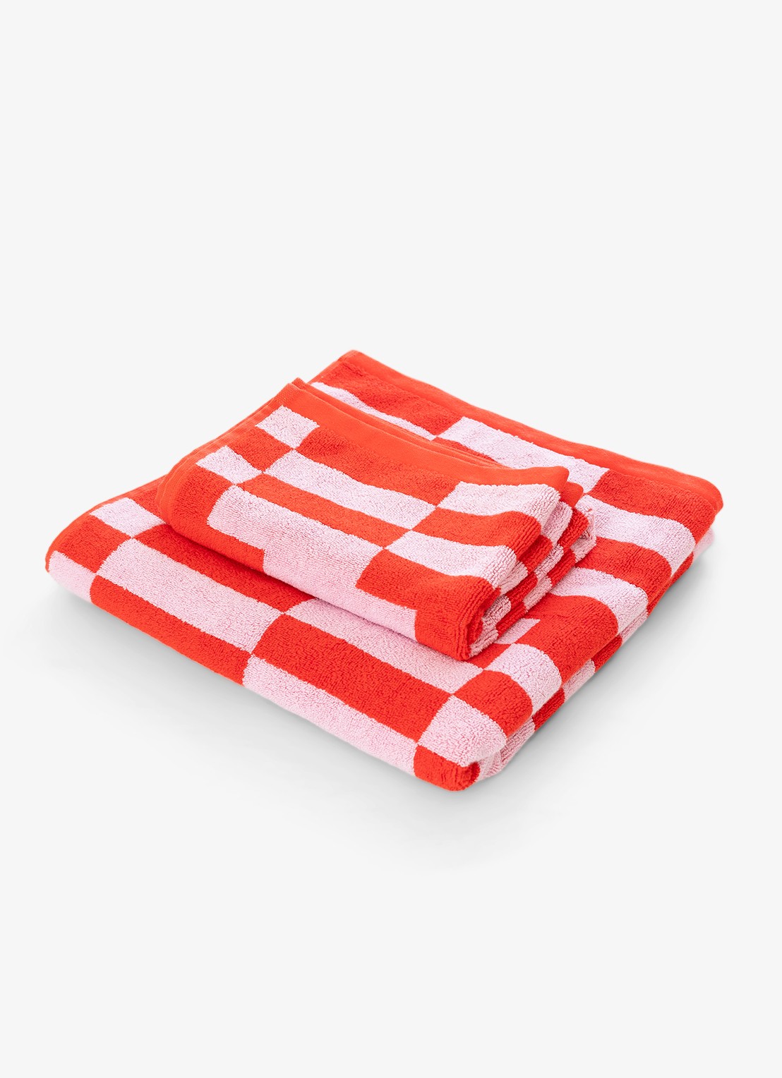 Tarta Gelatina Poppy handdoek van  katoen  - voorkant rood