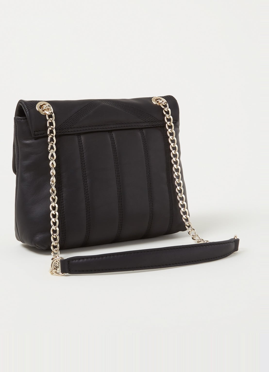 Ted Baker Ayalina schoudertas van quilted leer - achterkant 4 zwart