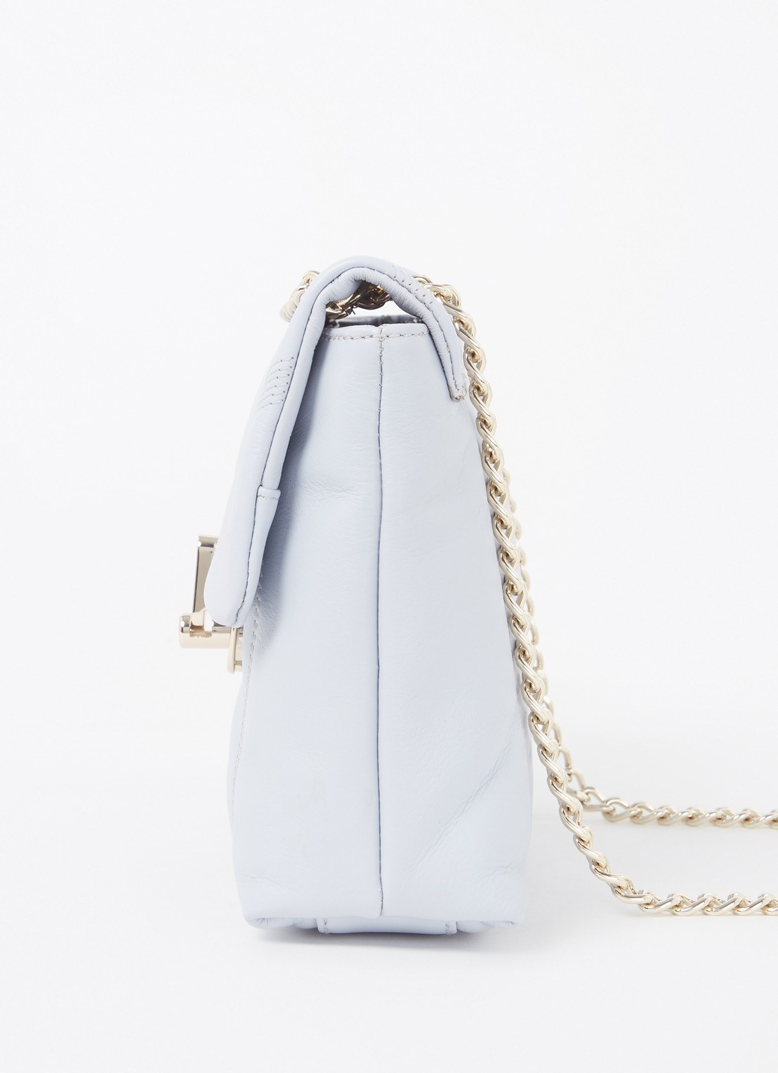 Ted Baker Ayalina schoudertas van quilted leer - detail 2 lichtblauw