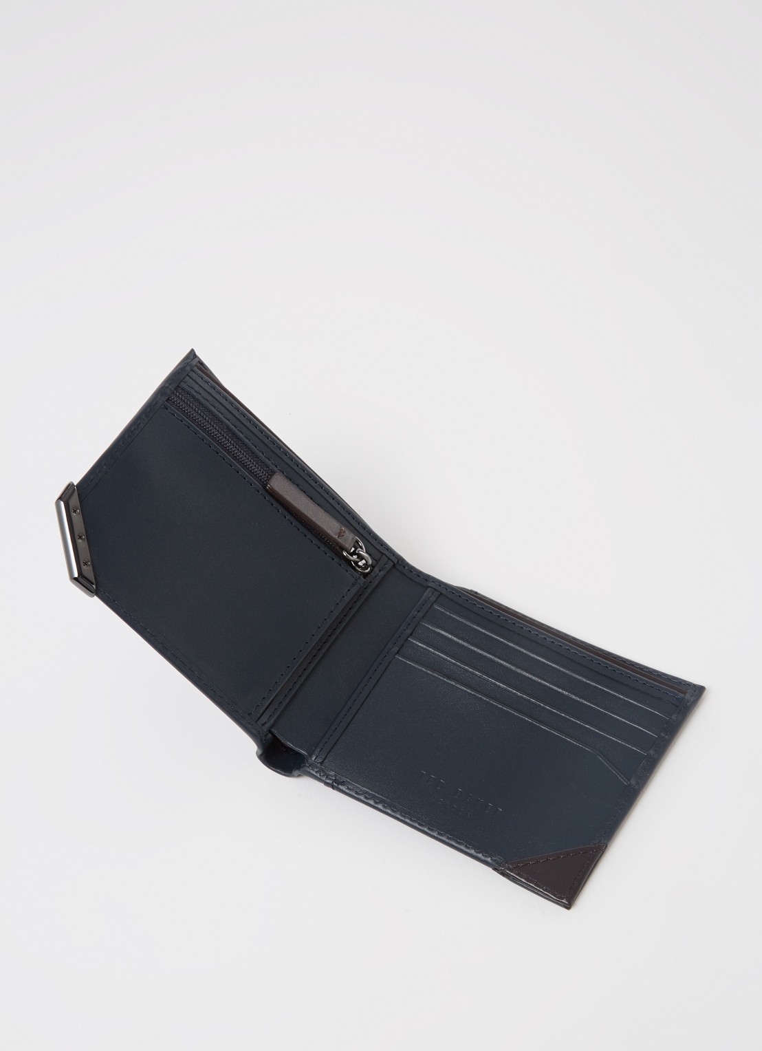 Ted Baker Billfold Korning - detail 2 donkerblauw