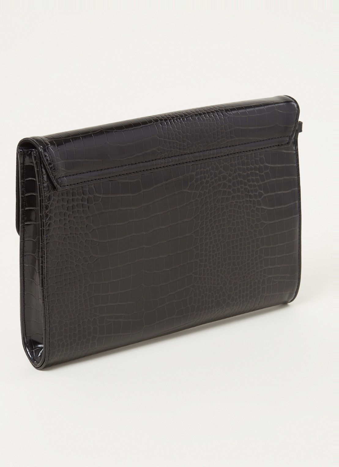 Ted Baker Crocey clutch met crocostructuur - achterkant zwart