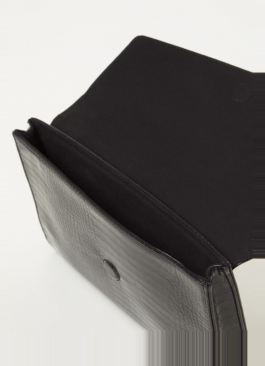 Ted Baker Crocey clutch met crocostructuur - detail 2 zwart