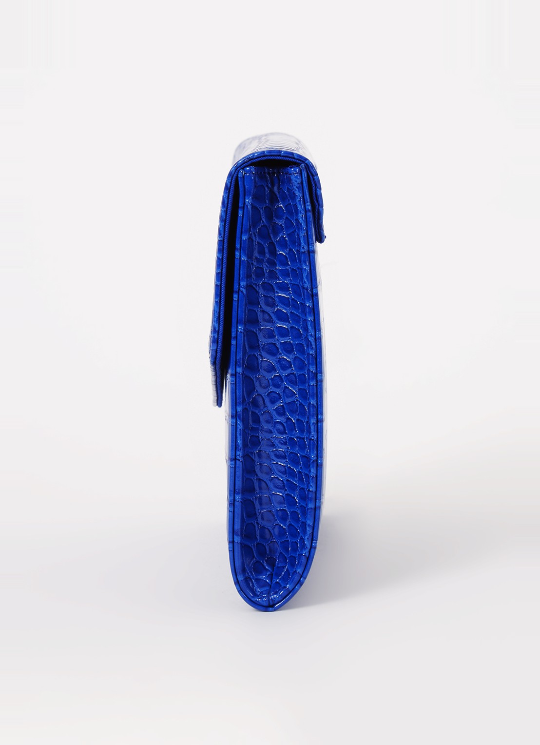 Ted Baker Crocey clutch met crocostructuur - detail 3 blauw