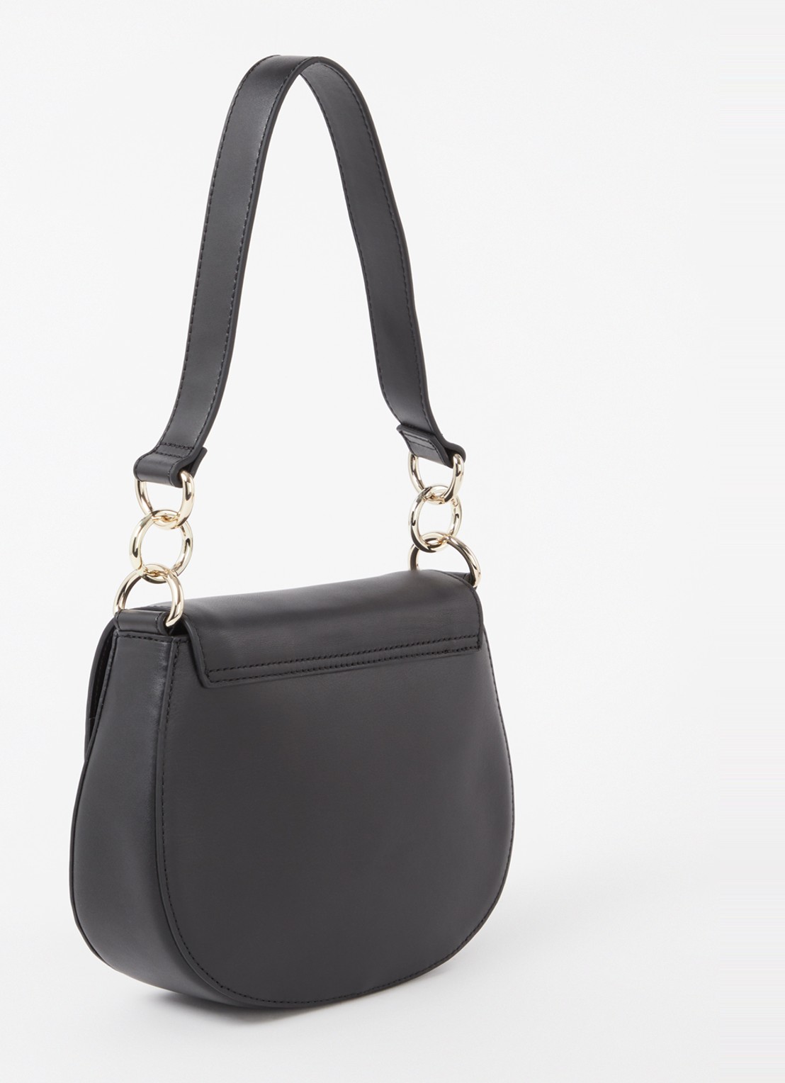 Ted Baker Darcell crossbodytas van leer - achterkant 3 zwart