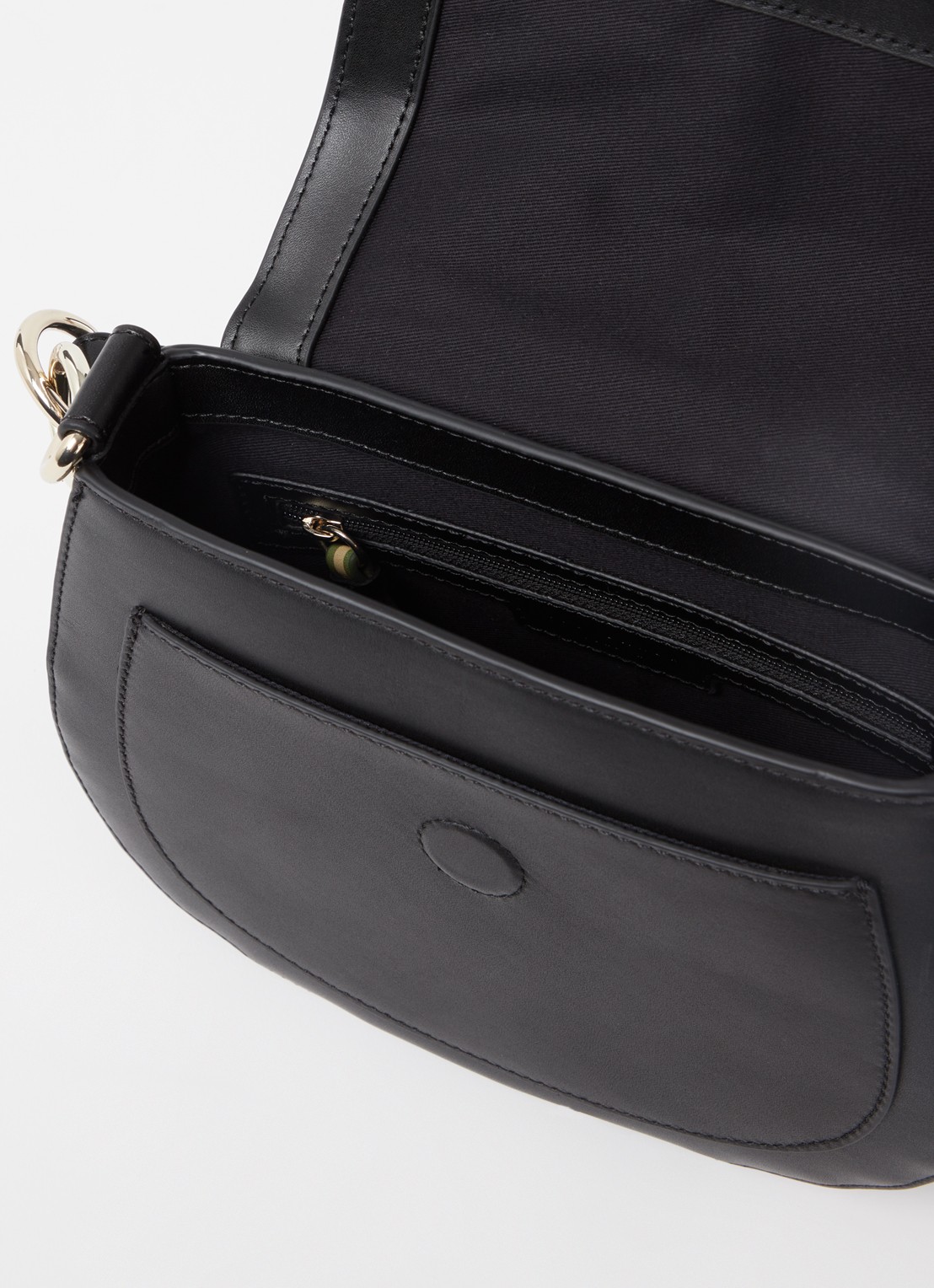 Ted Baker Darcell crossbodytas van leer - detail zwart