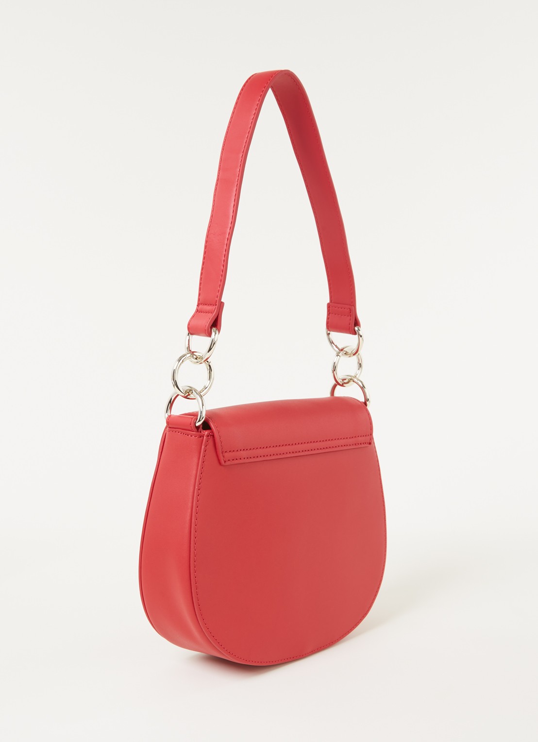 Ted Baker Darcell crossbodytas van leer - achterkant steenrood