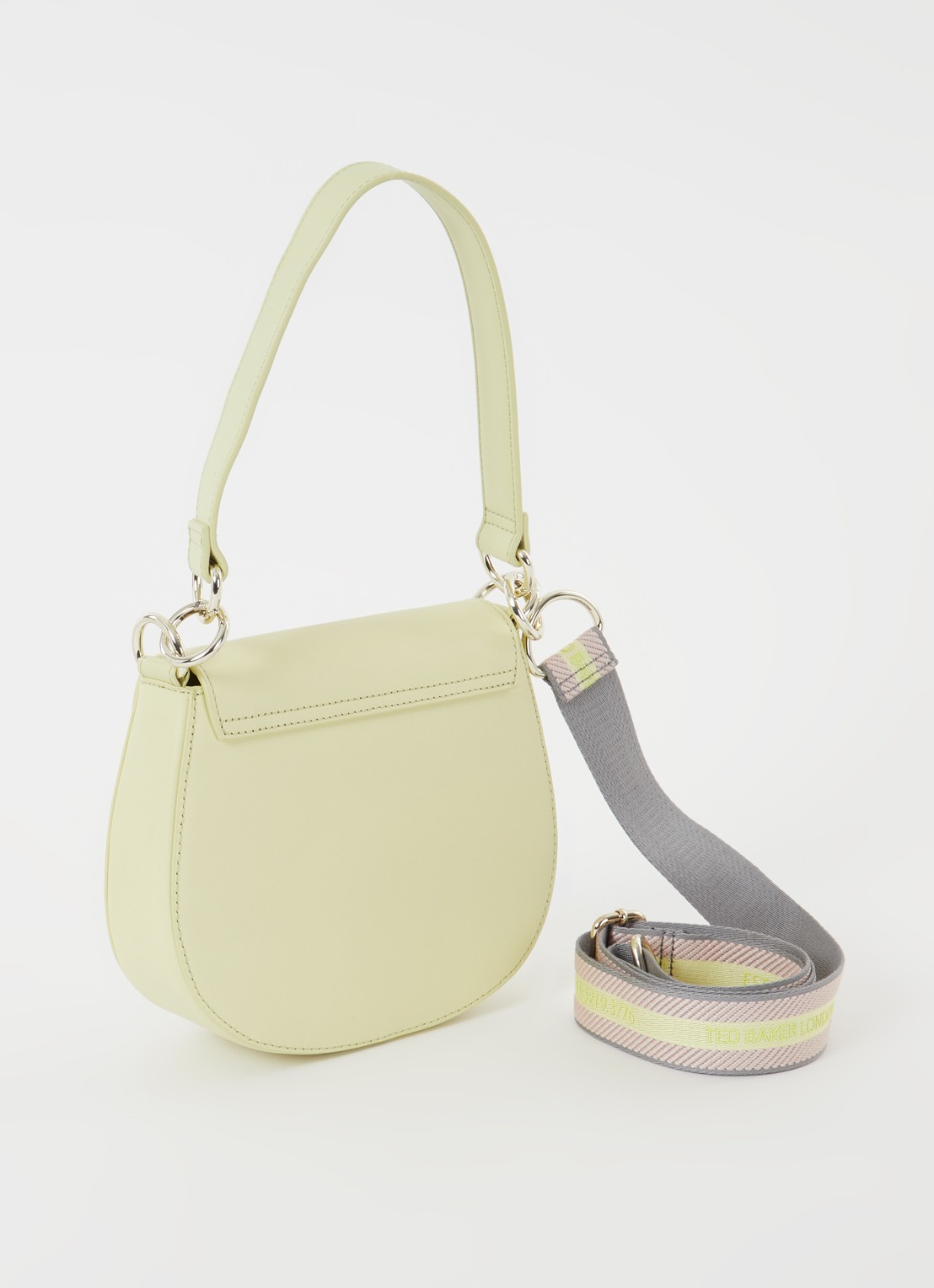 Ted Baker Darcell crossbodytas van leer - achterkant 3 lindegroen