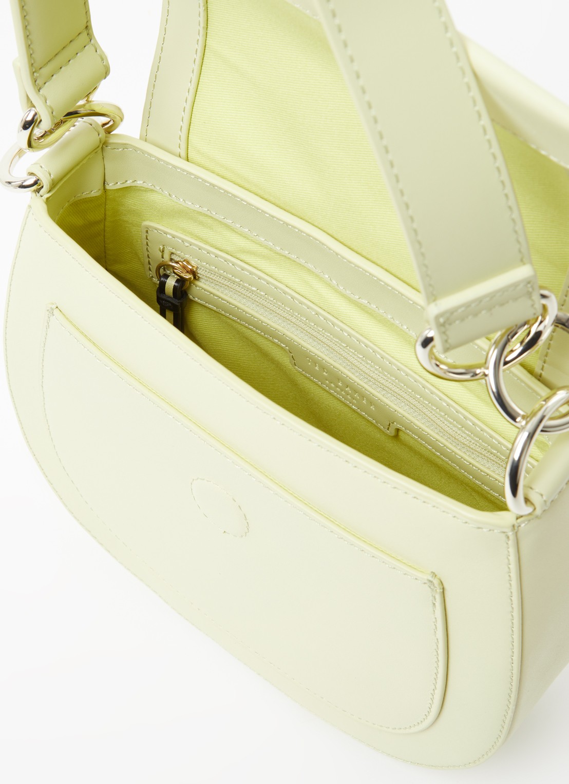 Ted Baker Darcell crossbodytas van leer - detail lindegroen