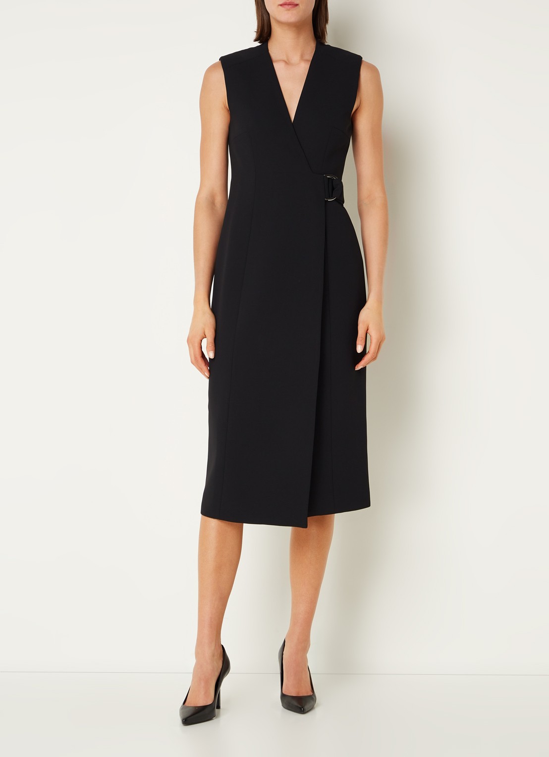 Ted Baker Molenaa midi blazerjurk met ceintuur - detail 4 zwart
