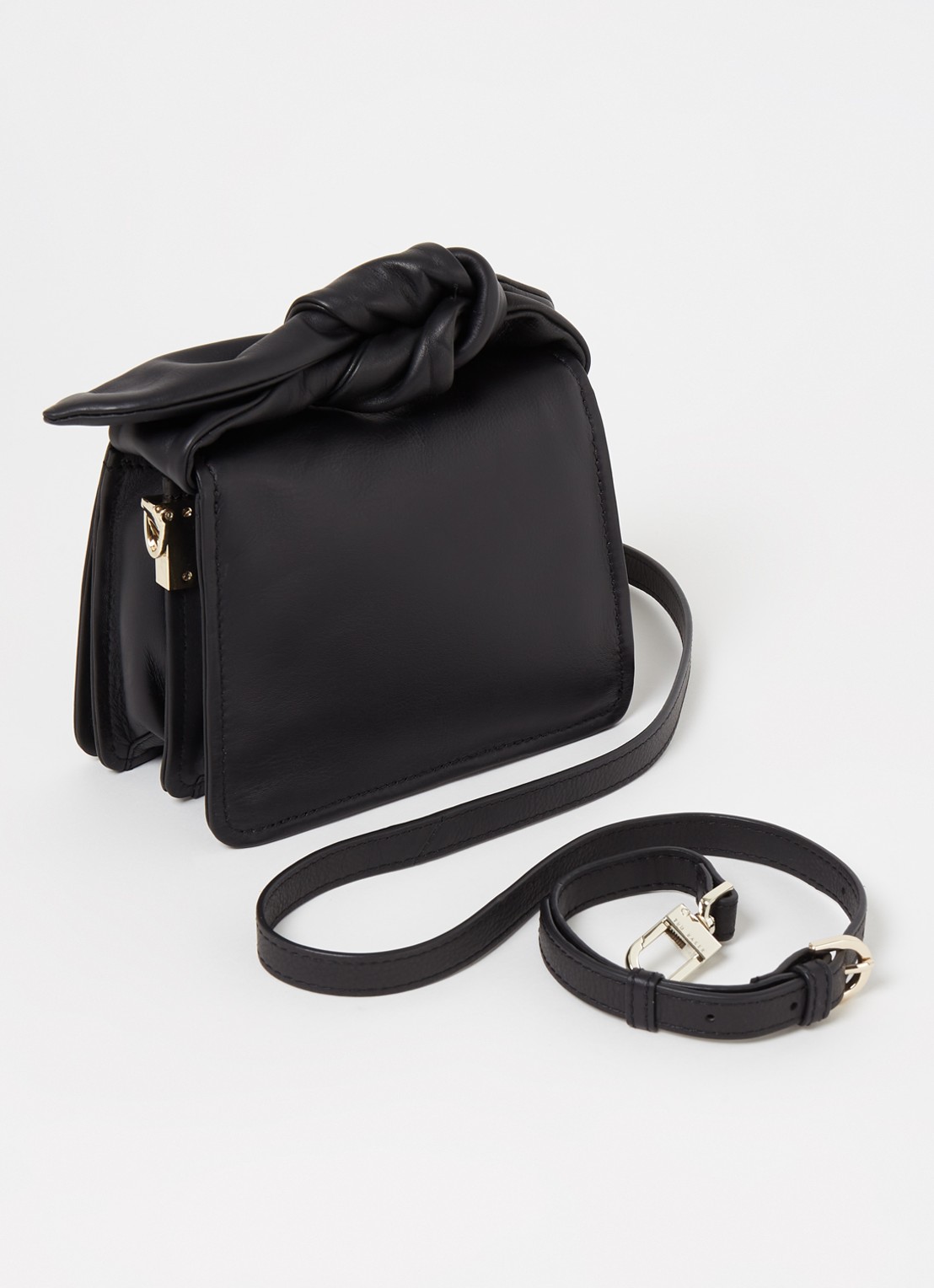 Ted Baker Niyah Mini handtas van leer - achterkant 2 zwart