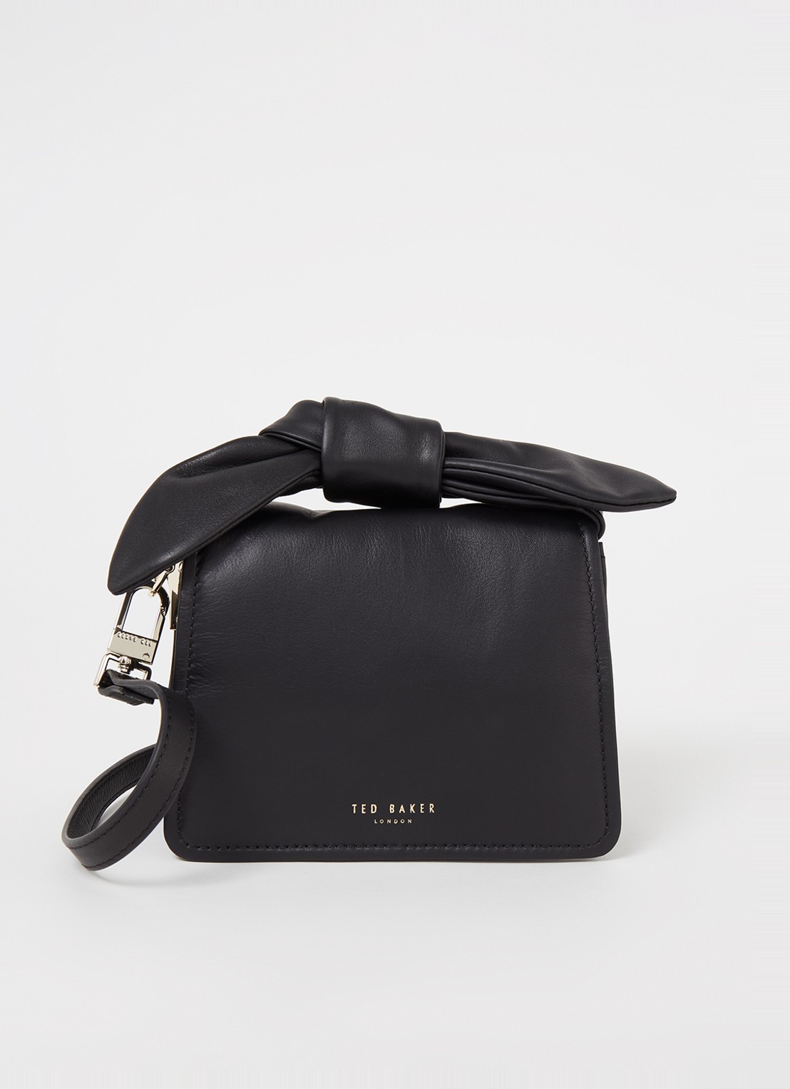Ted Baker Niyah Mini handtas van leer - voorkant zwart