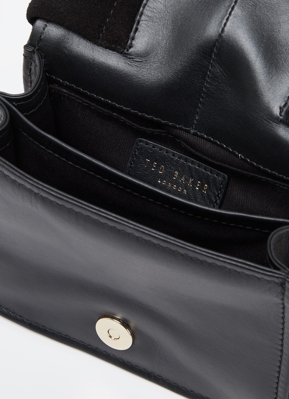 Ted Baker Niyah Mini handtas van leer - detail 3 diepzwart