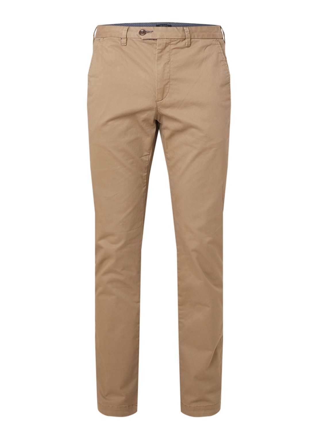 Ted Baker Seenchi classic fit chino met stretch - voorkant 4 beige