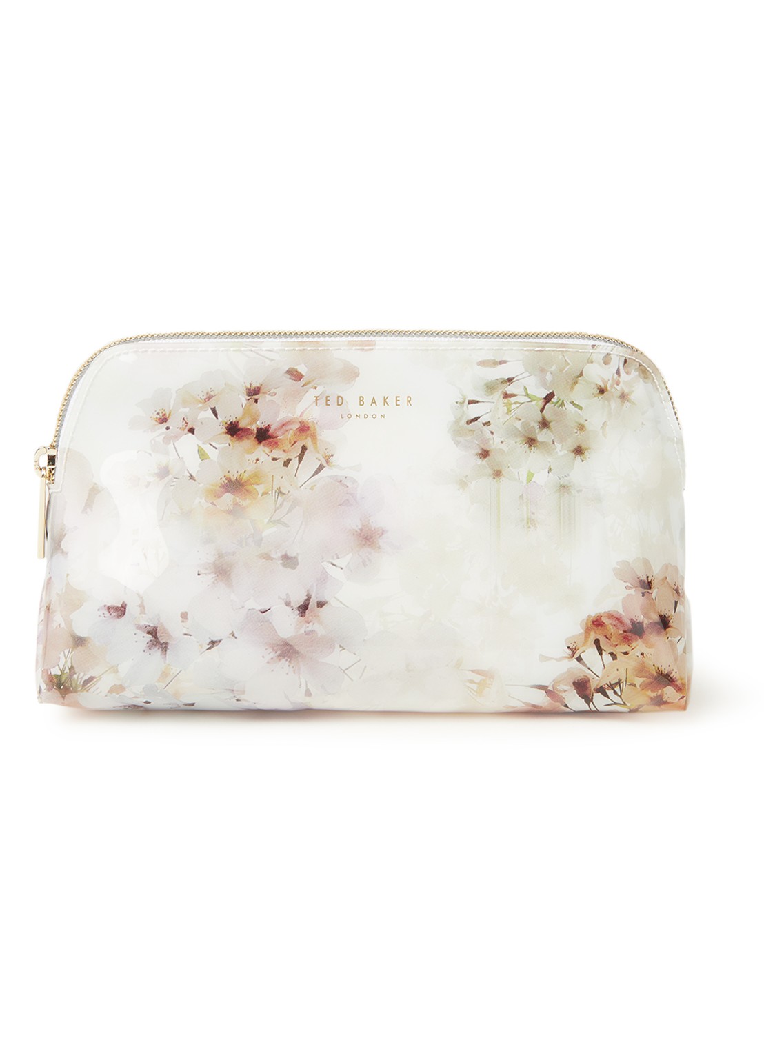 Ted Baker Suvii make-up tas met bloemenprint - voorkant 2 ivoor