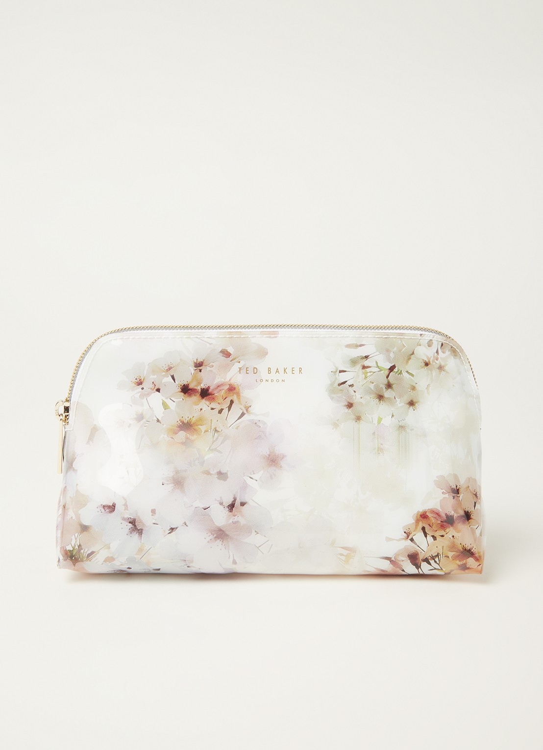 Ted Baker Suvii make-up tas met bloemenprint - voorkant 3 ivoor