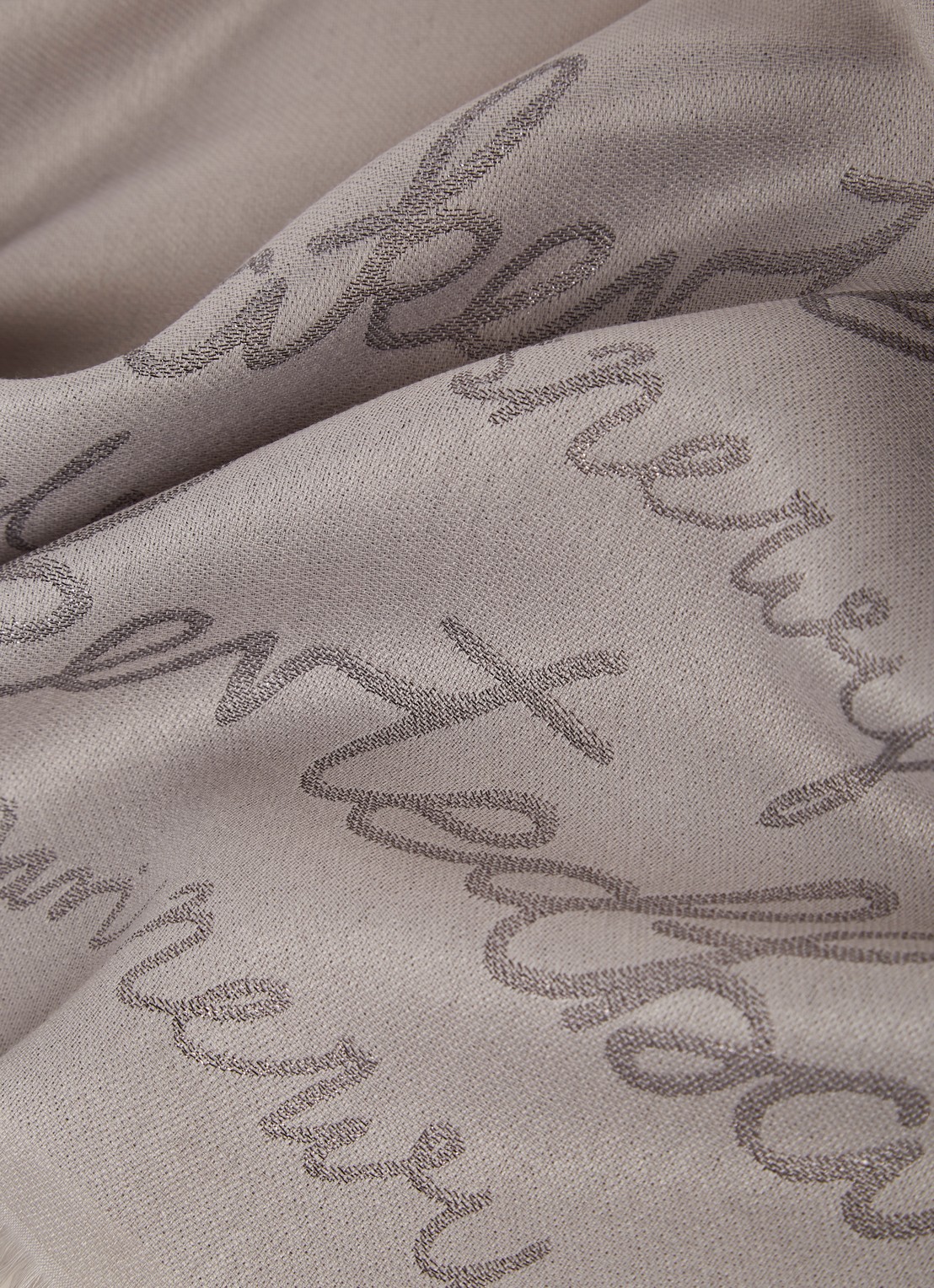 Ted Baker Teddiee sjaal met lurex 180 x 75 cm - detail 3 taupe