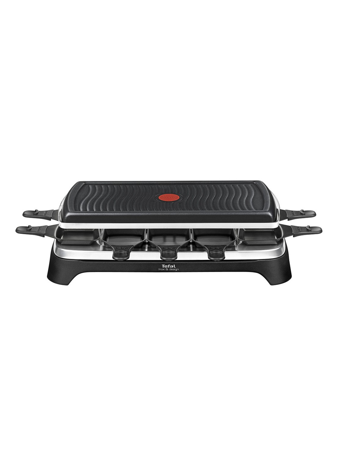 Tefal Inox & Design Raclette & Gril RE458812 - detail zwart