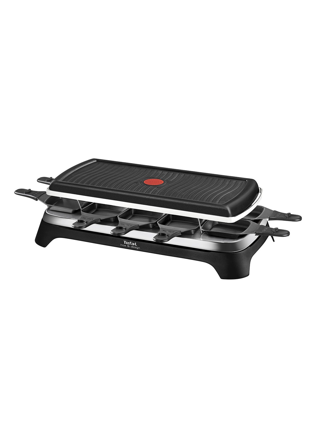 Tefal Inox & Design Raclette & Gril RE458812 - detail 2 zwart