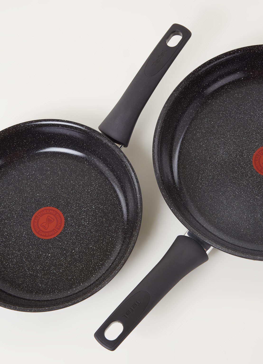 Tefal Intensity koekenpannenset 2-delig - voorkant 2 zwart