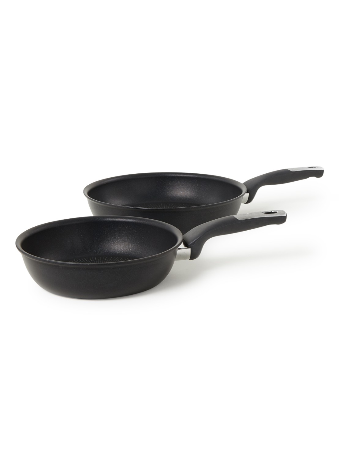 Tefal Unlimited pannenset 2-delig - voorkant 2 zwart