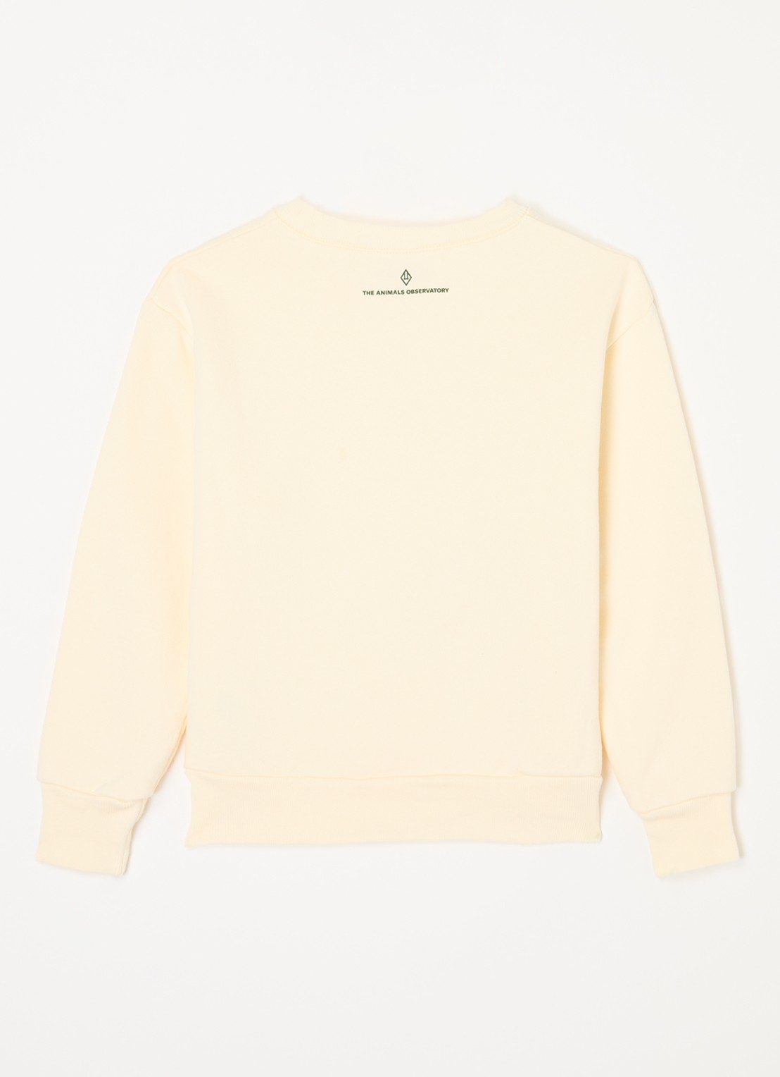 The Animals Observatory Bear sweater met print - voorkant 2 vanillegeel
