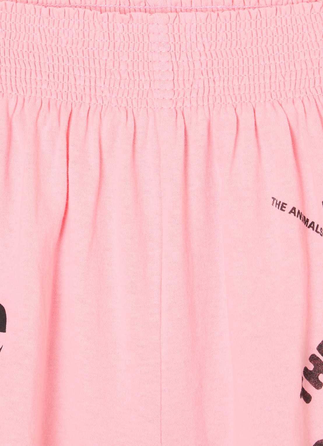 The Animals Observatory Ostrich loose fit korte broek met print - detail roze