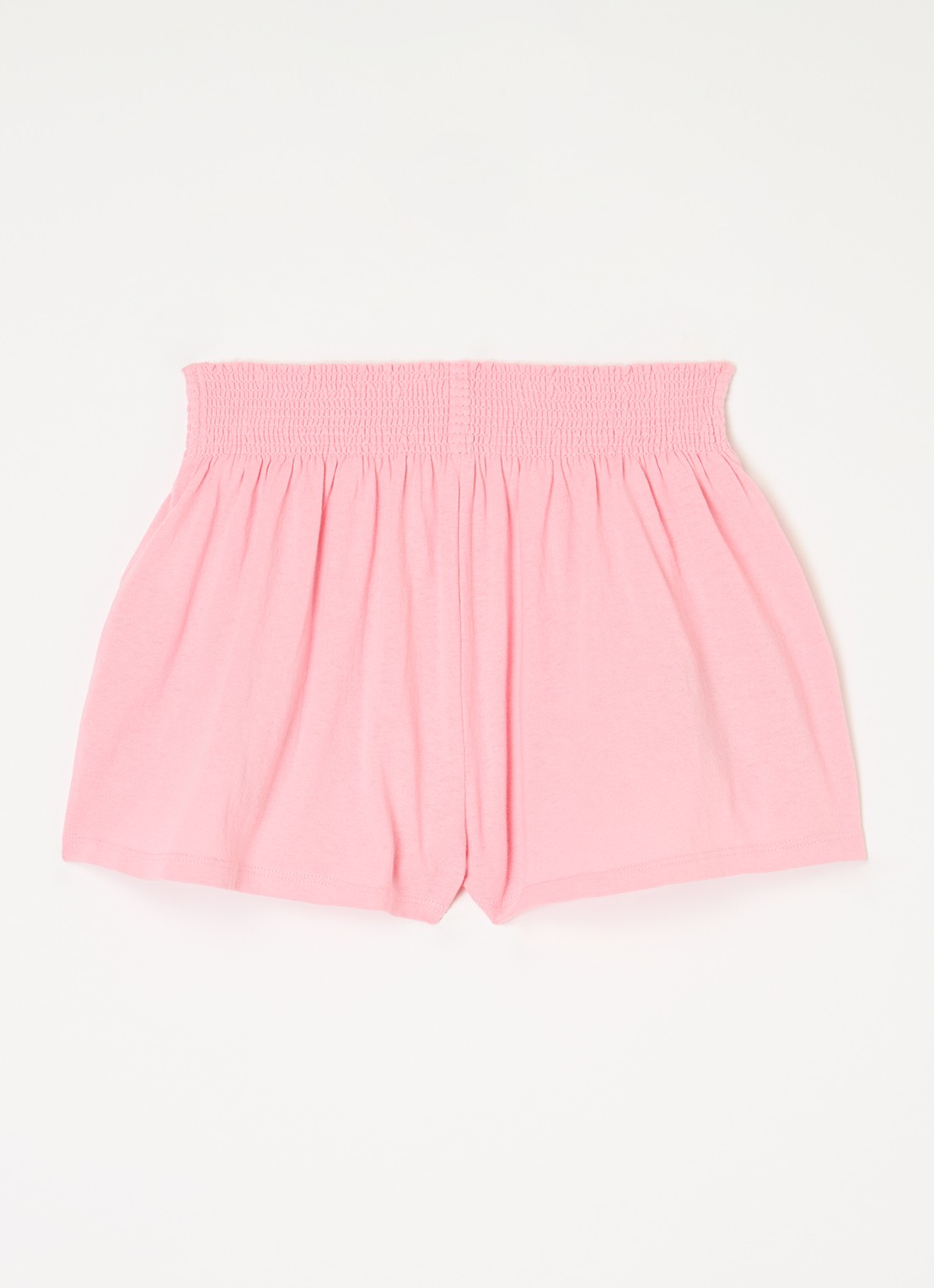 The Animals Observatory Ostrich loose fit korte broek met print - voorkant 4 roze