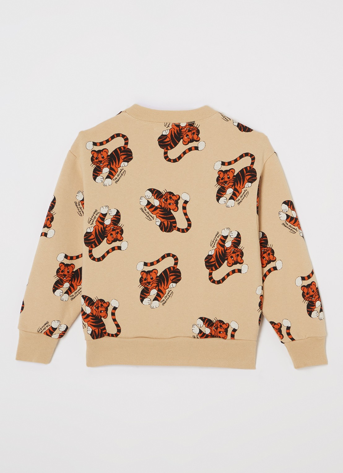 The Animals Observatory Sweater met print - voorkant 3 zand