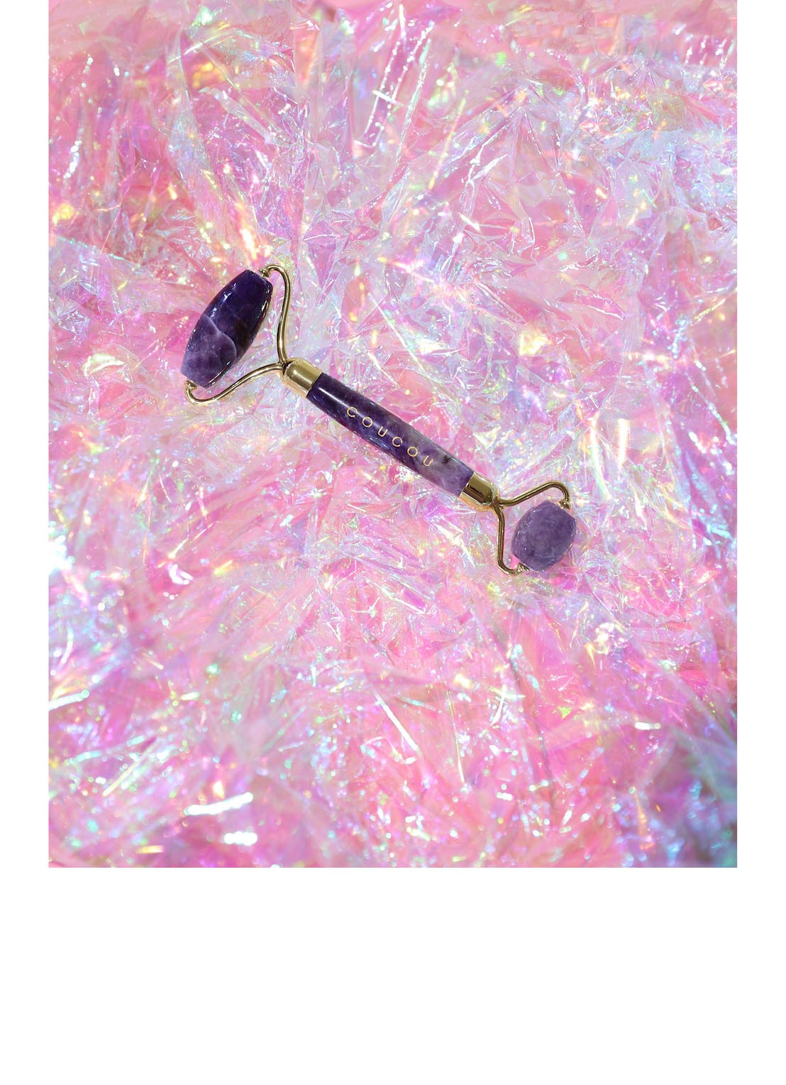 The Coucou Club Coucou Amethyst Roller - gezichtsroller - detail 4 paars