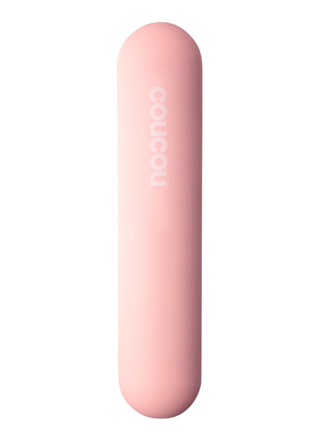 The Coucou Club Coucou Cordless Hair Straightening Brush - snoerloze elektrische haarborstel - voorkant 2 lichtroze