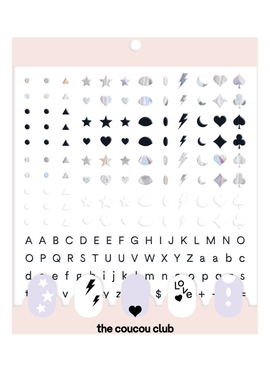 The Coucou Club Coucou Nail Art The Basic Sheet - nagelstickers - voorkant 3 undefined