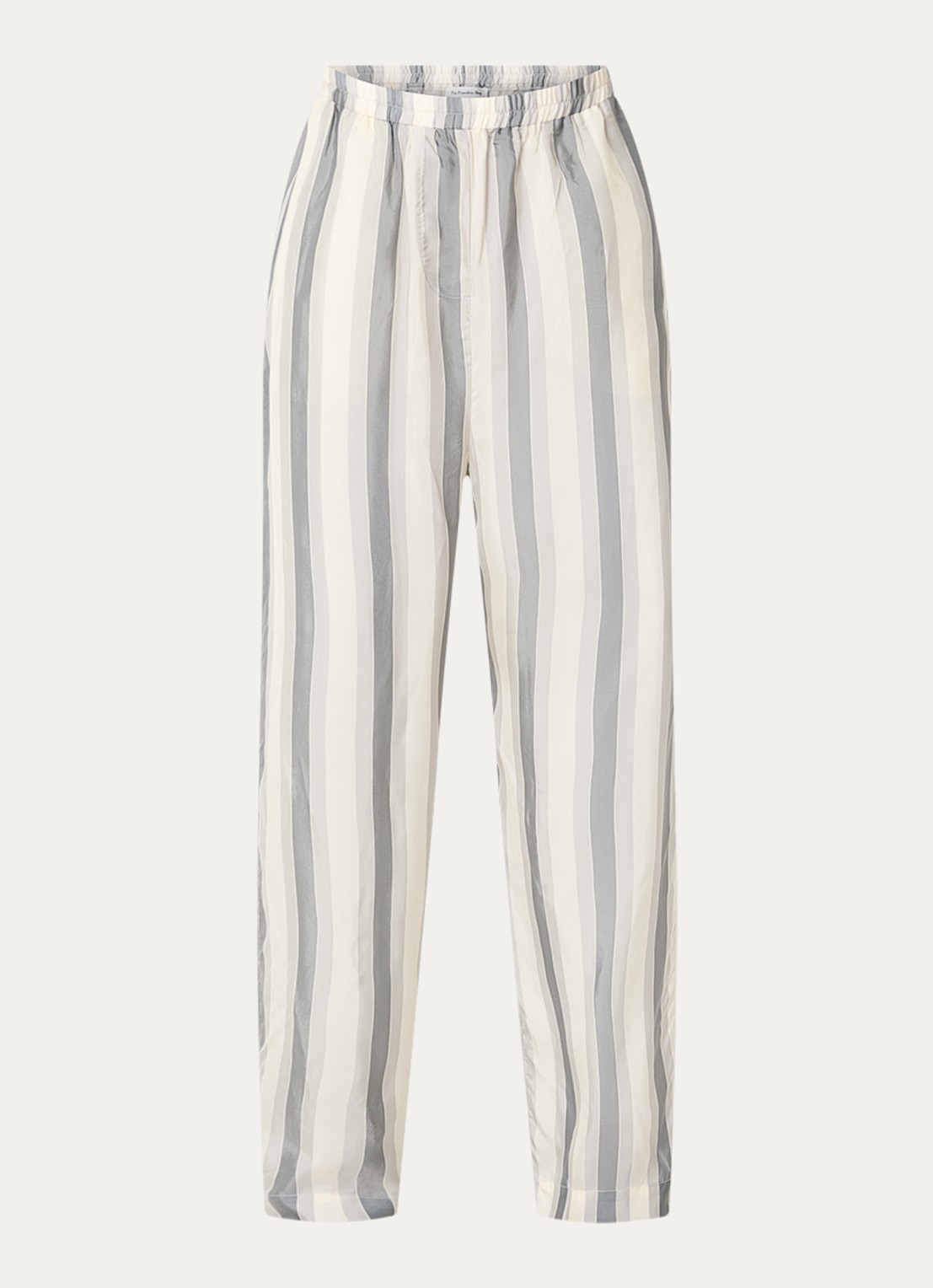 The Frankie Shop Baxter semi-transparante broek met streepprint - voorkant 2 grijs