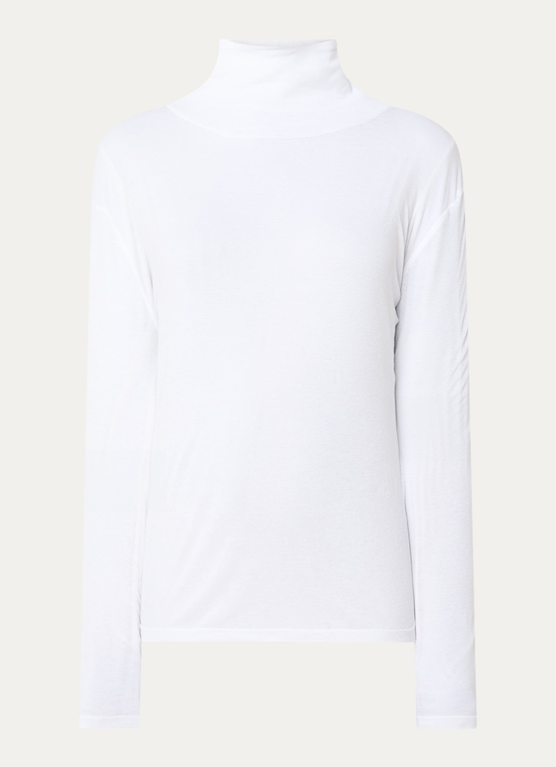 The Frankie Shop Evren semi-transparante top met col - voorkant 3 wit