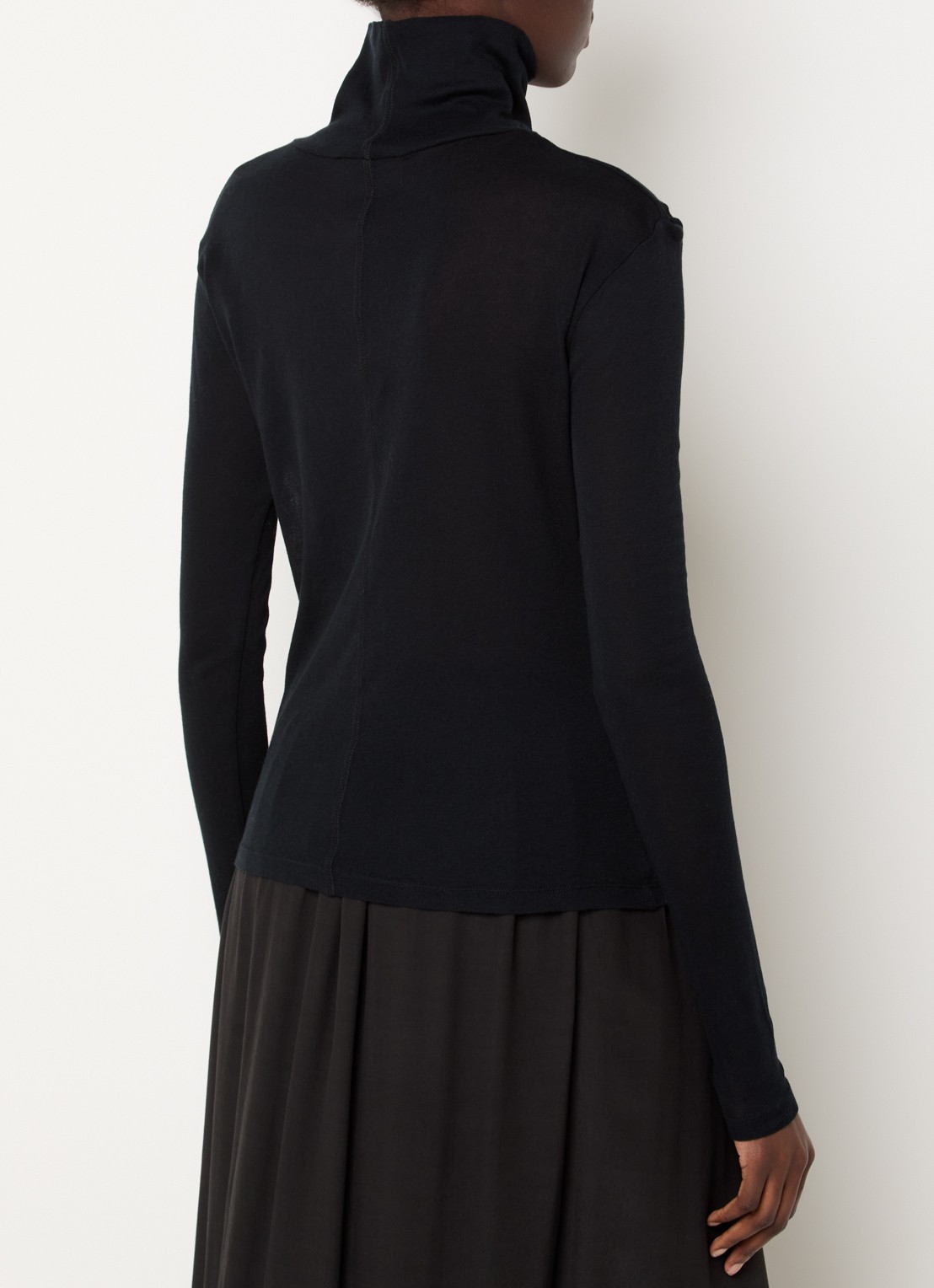 The Frankie Shop Evren semi-transparante top met col - achterkant zwart