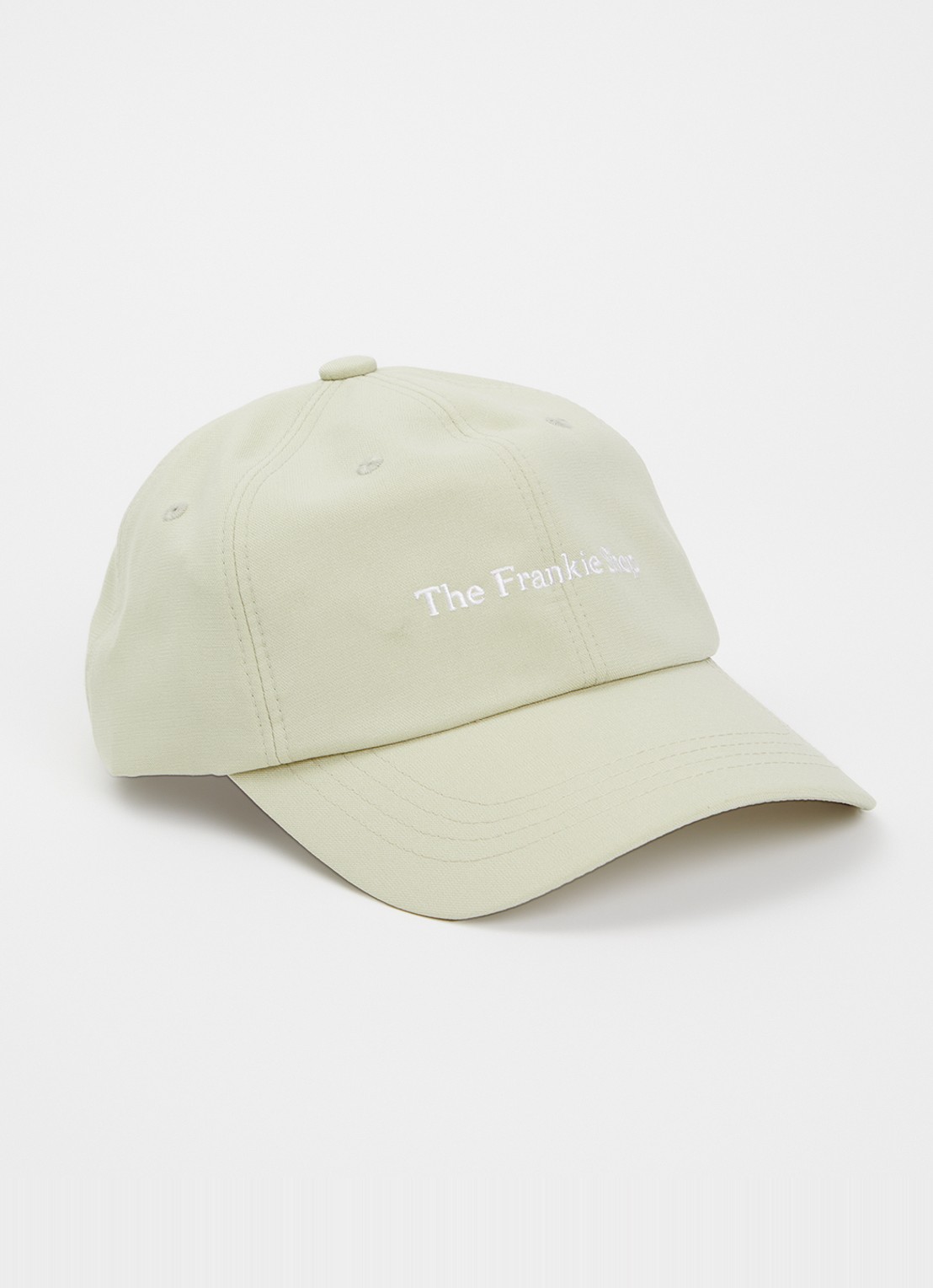 The Frankie Shop Frankie pet met logoborduring - voorkant lichtgroen