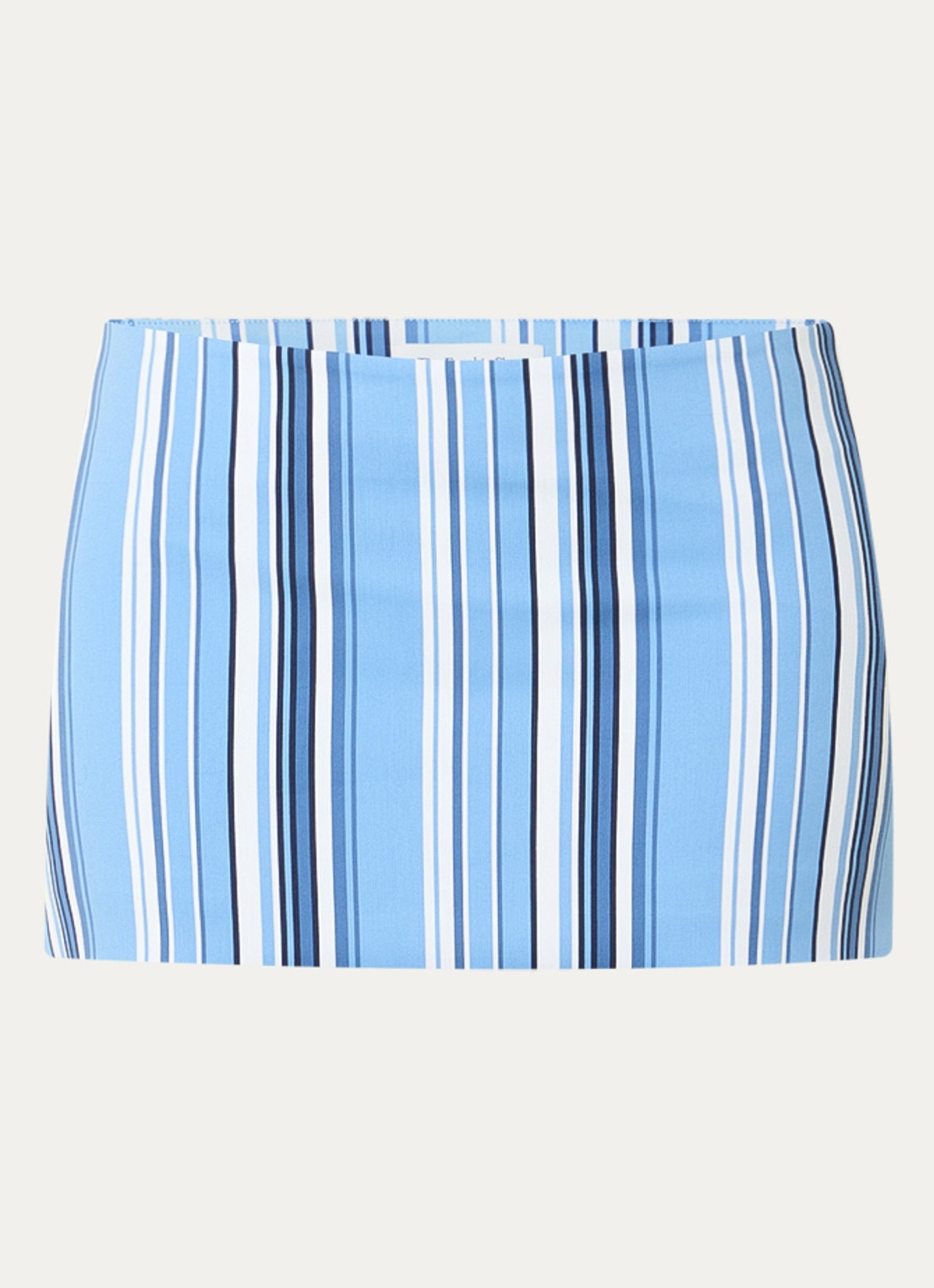 The Frankie Shop Hera minirok met streepprint - voorkant blauw