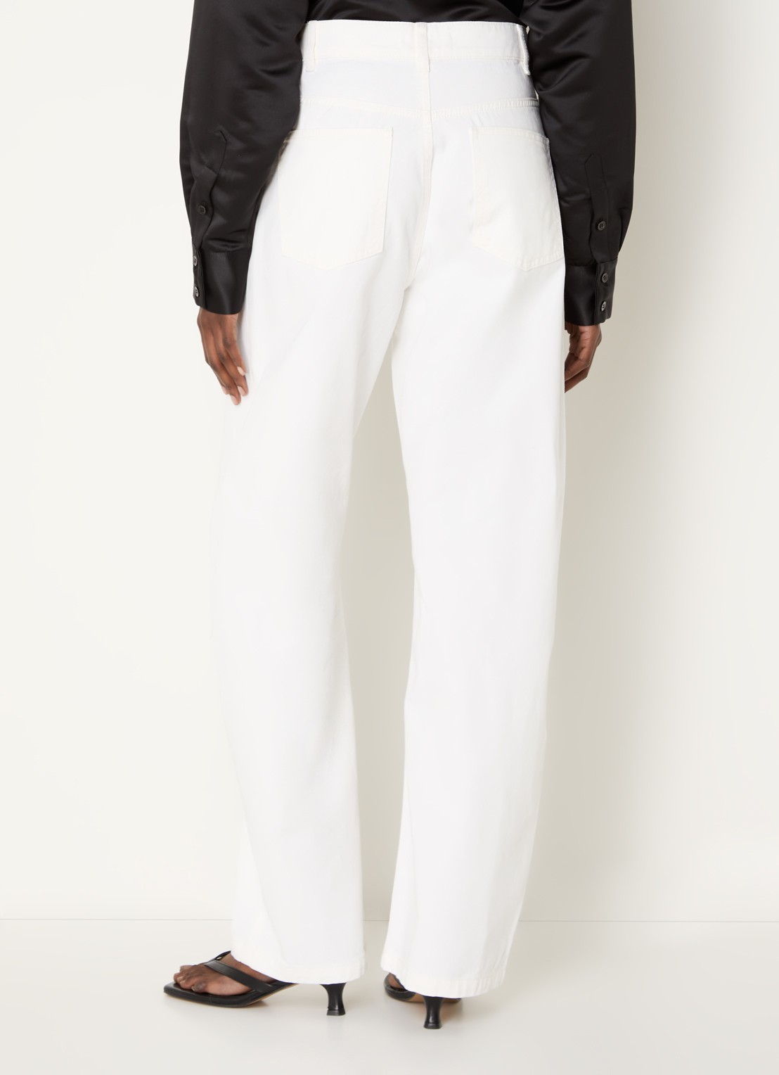 The Frankie Shop Nelton high waist balloon fit jeans met gekleurde wassing - achterkant 3 wit