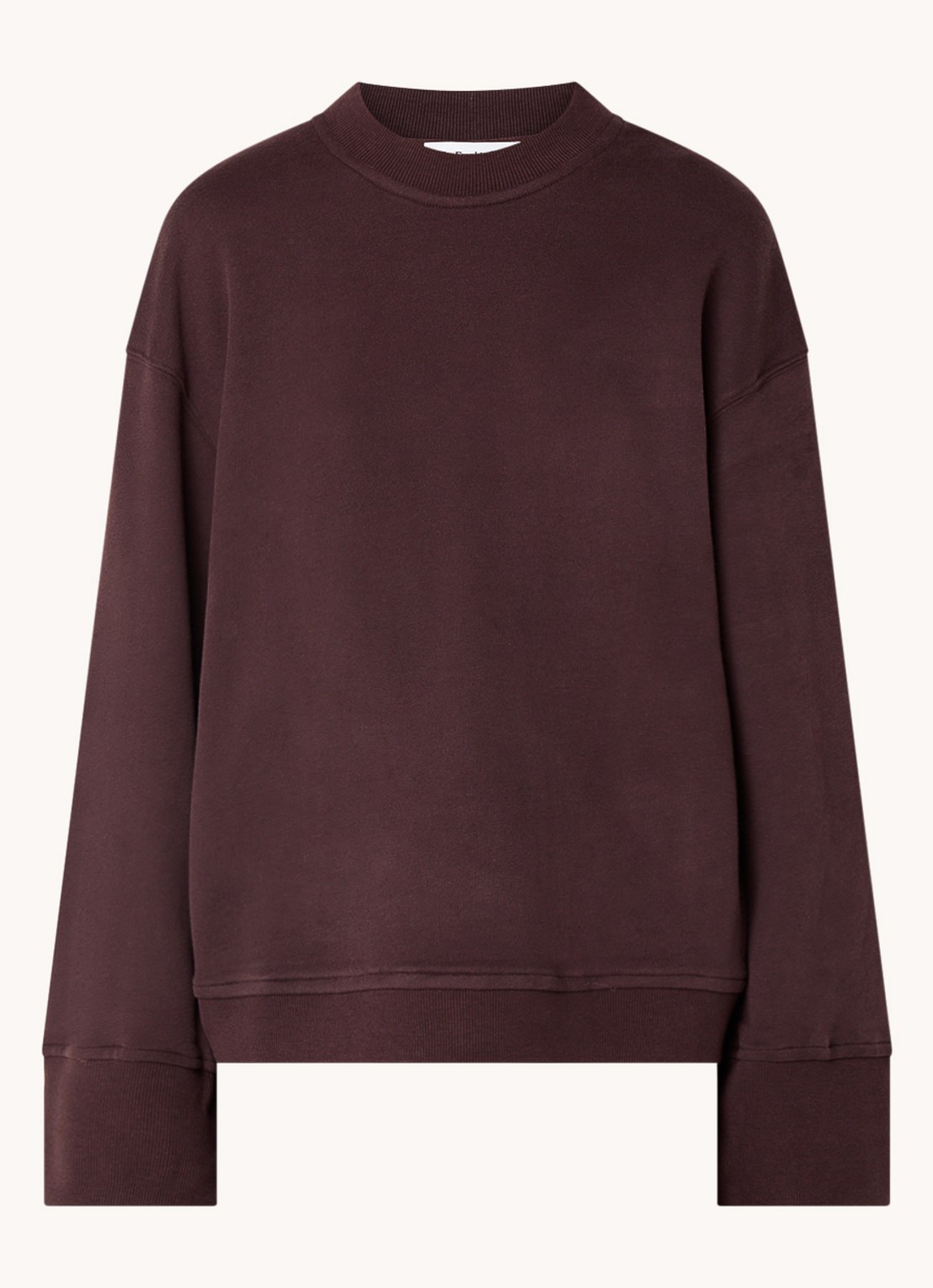 The Frankie Shop Talia sweater met ronde hals - voorkant 2 aubergine