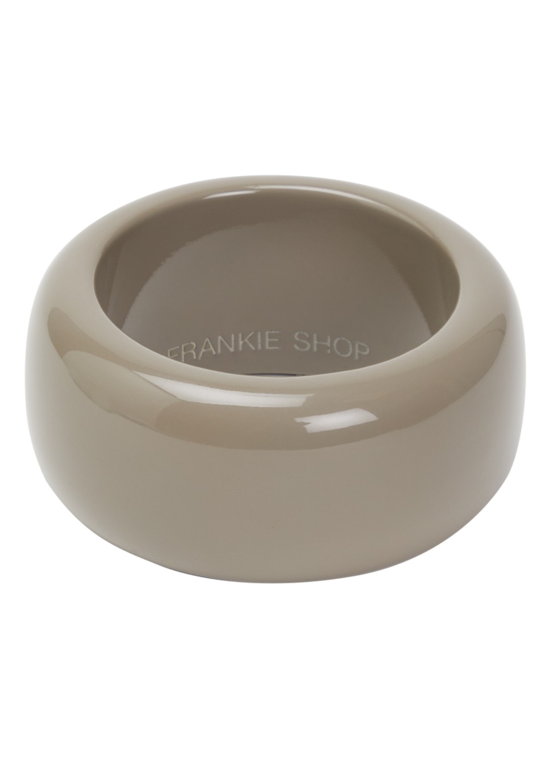The Frankie Shop Tfs Glossy bangle - voorkant 2 taupe