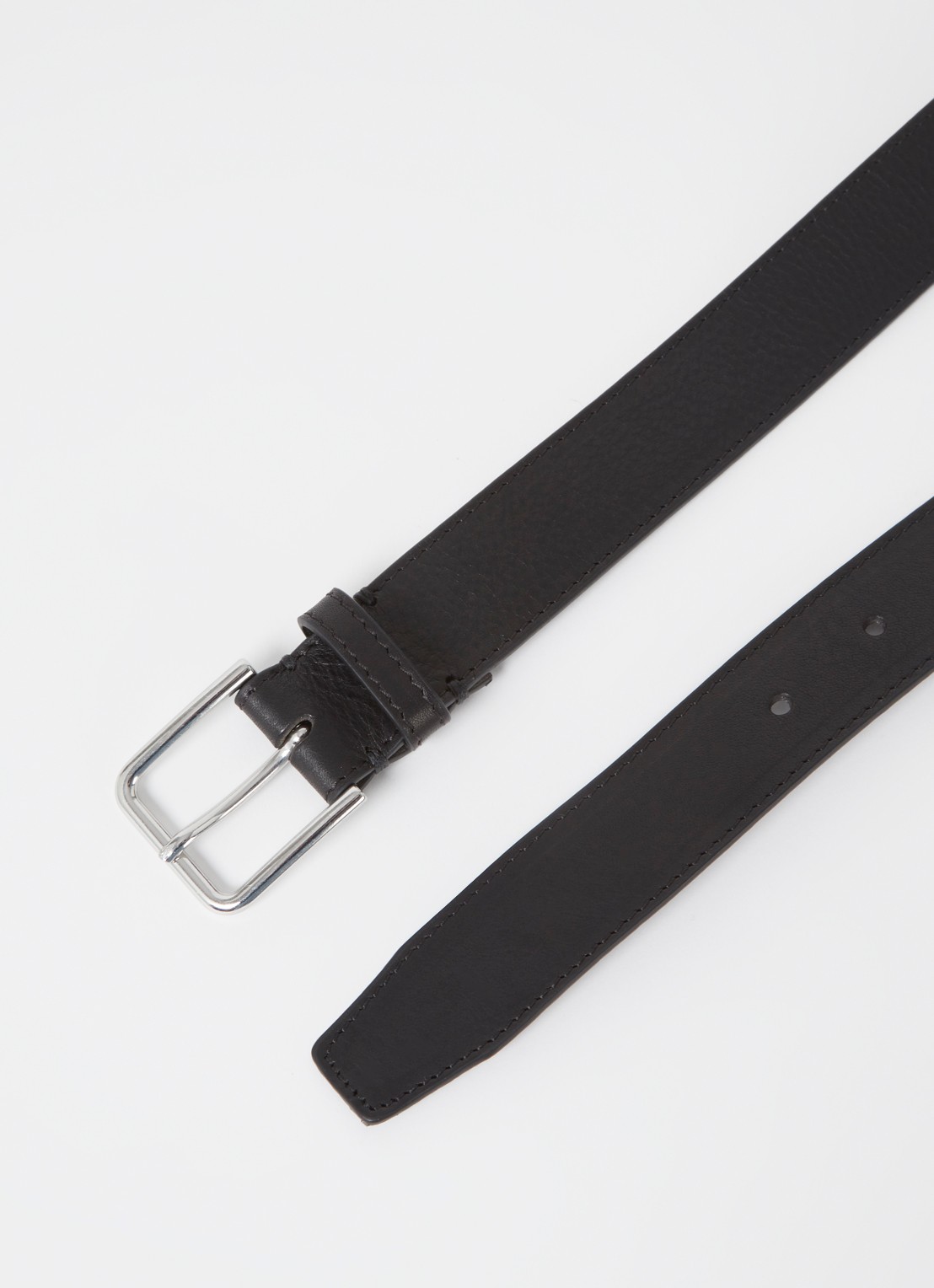 The Frankie Shop Toni riem van leer - detail 2 zwart
