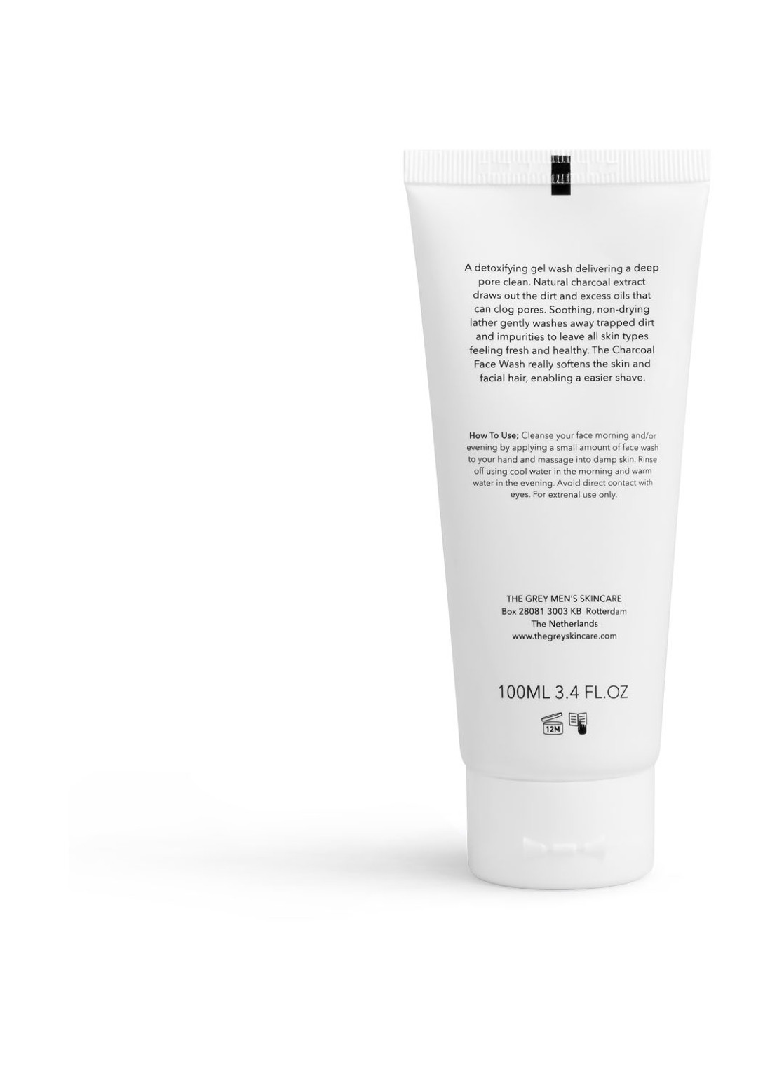 THE GREY Charcoal Face Wash - ontgiftende reinigingsgel - voorkant 2 undefined