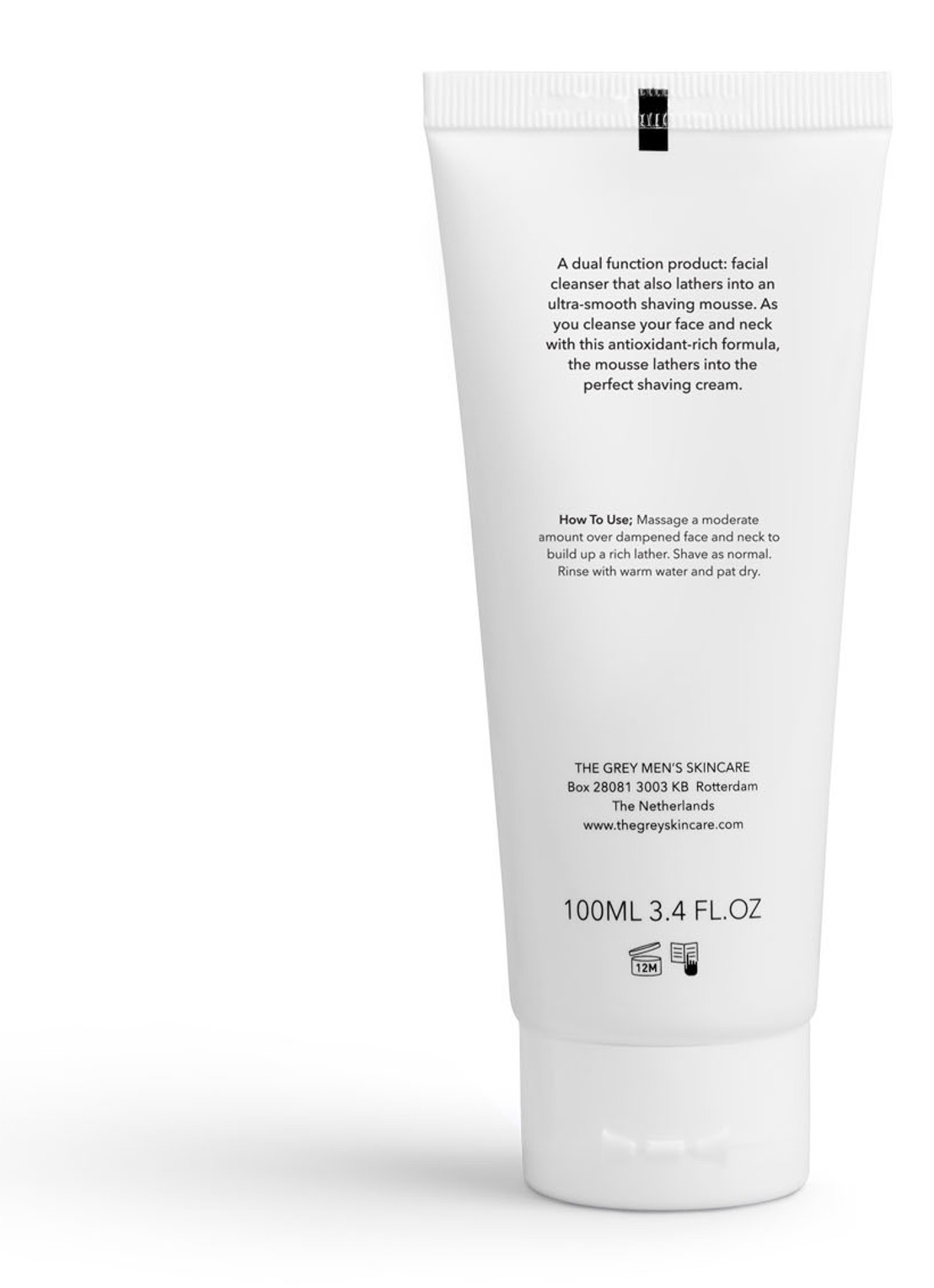 THE GREY Cleansing And Shaving Mousse - reinigingsmousse en scheerschuim - voorkant 3 undefined