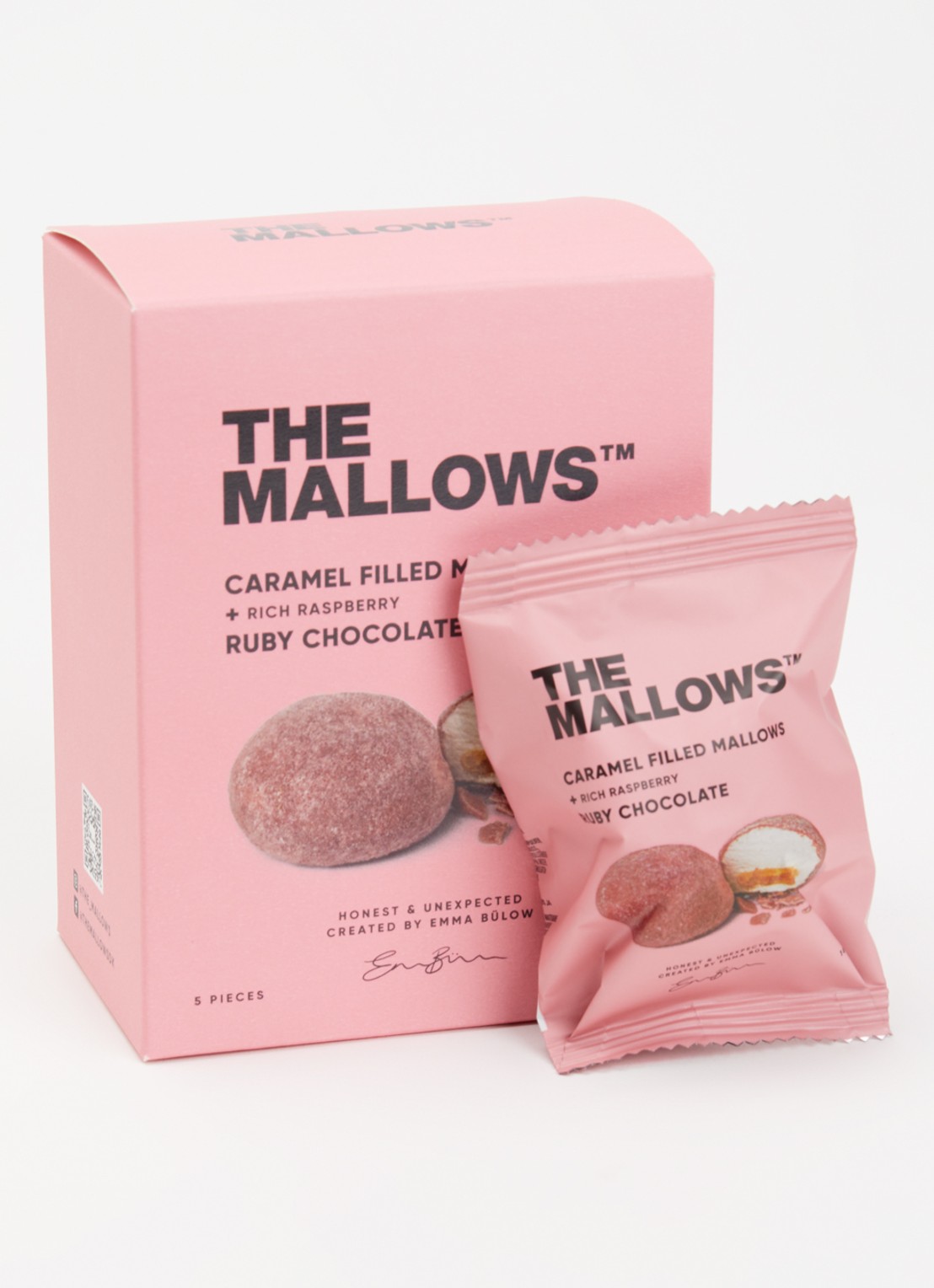 The Mallows Caramel Filled Mallows + Ruby Chocolate Box 5 stuks - voorkant 2 undefined