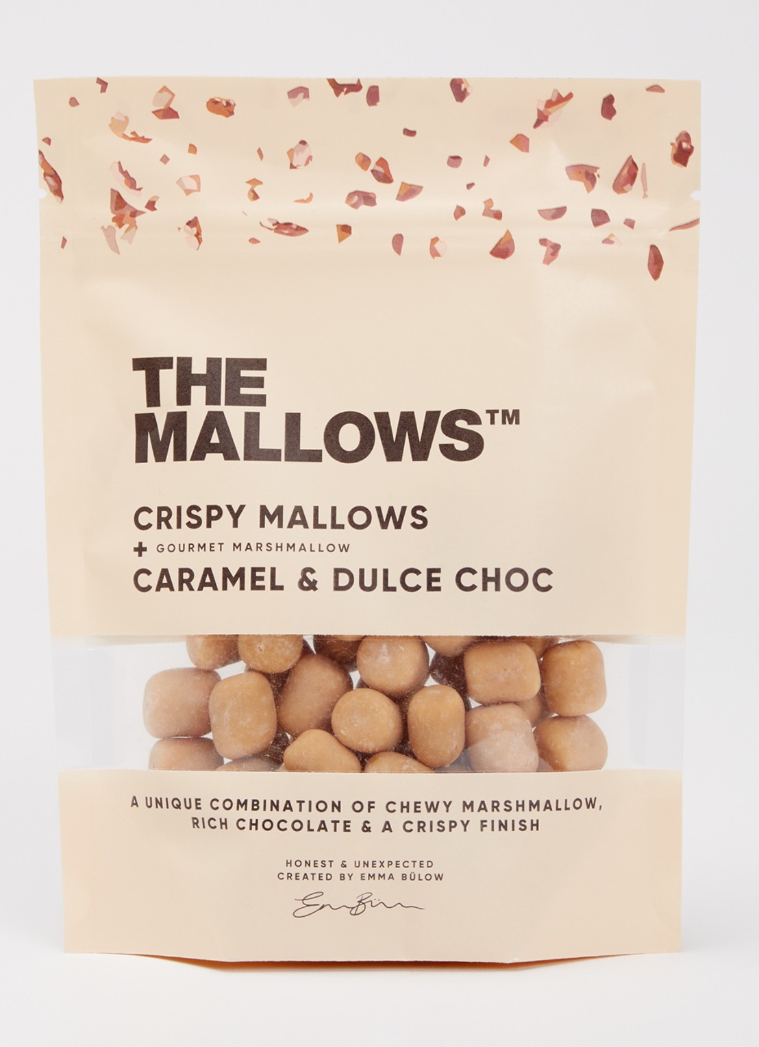 The Mallows Crispy Coated Caramel & Dulce Choc Mallows 90 gram - voorkant 2 undefined