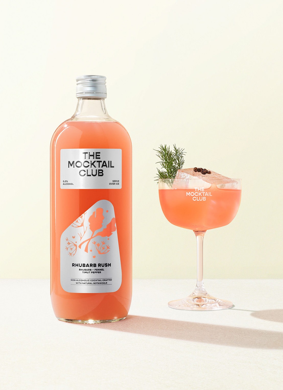 The Mocktail Club Rhubarb Rush mocktail 99 cl - voorkant 4 undefined