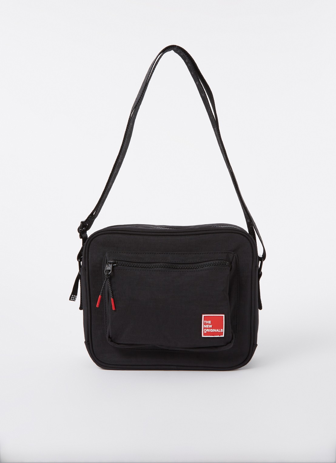 The New Originals 9-Dots crossbodytas met logo - voorkant 3 zwart